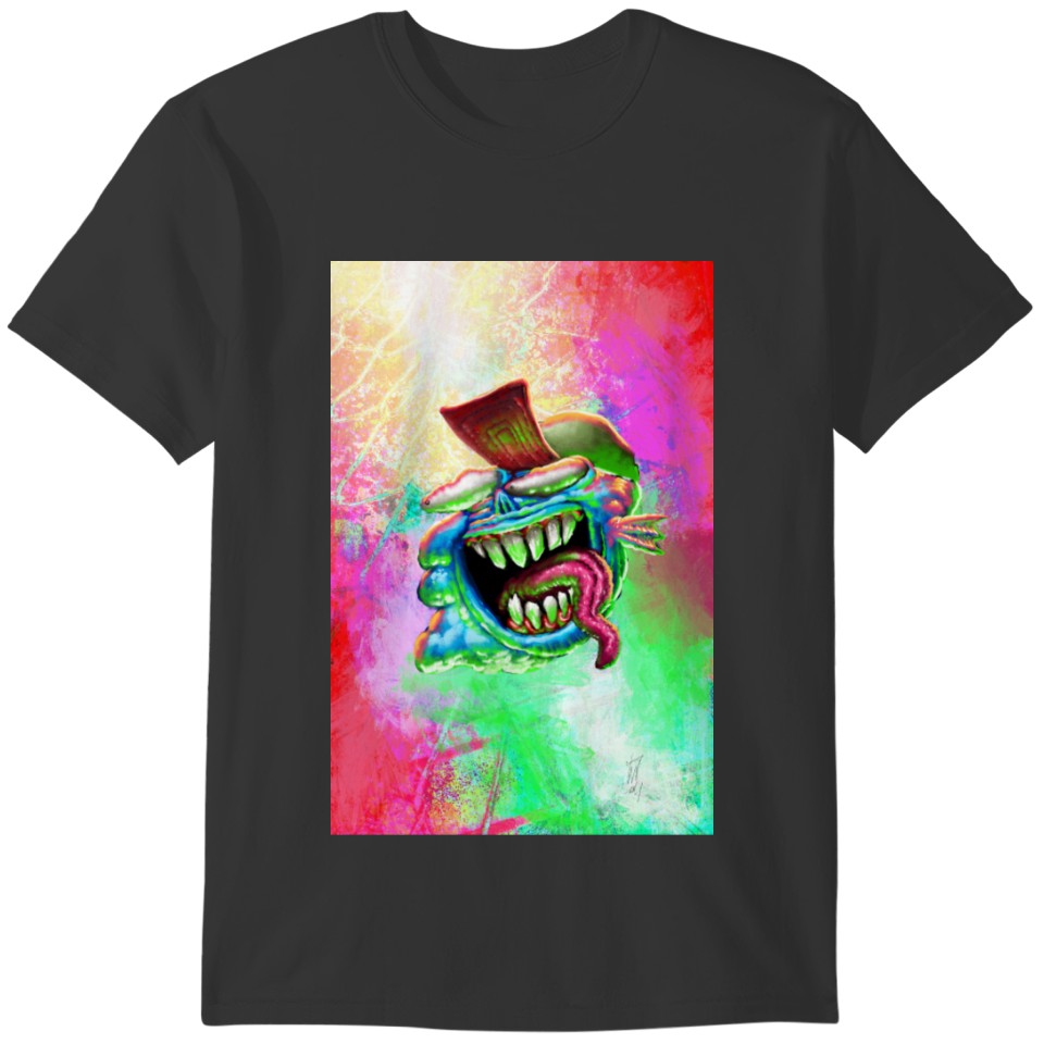 GREEN SLIME SMILES FOM SPACE T-shirt