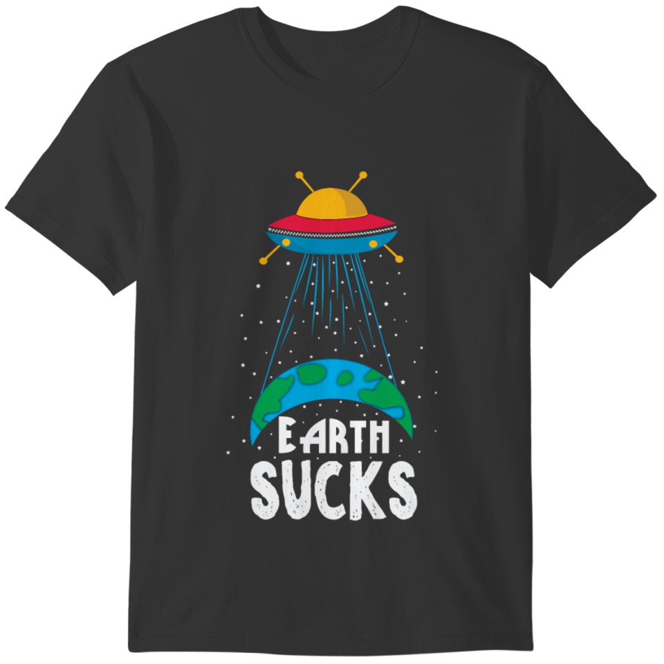 Alien UFO Earth T-shirt