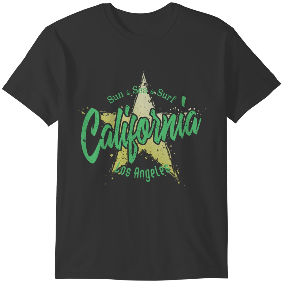 California Sun Sea Surf Los Angeles T-shirt
