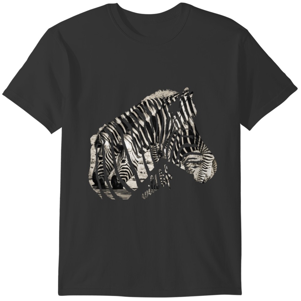 Zebra Africa wildlife T-shirt