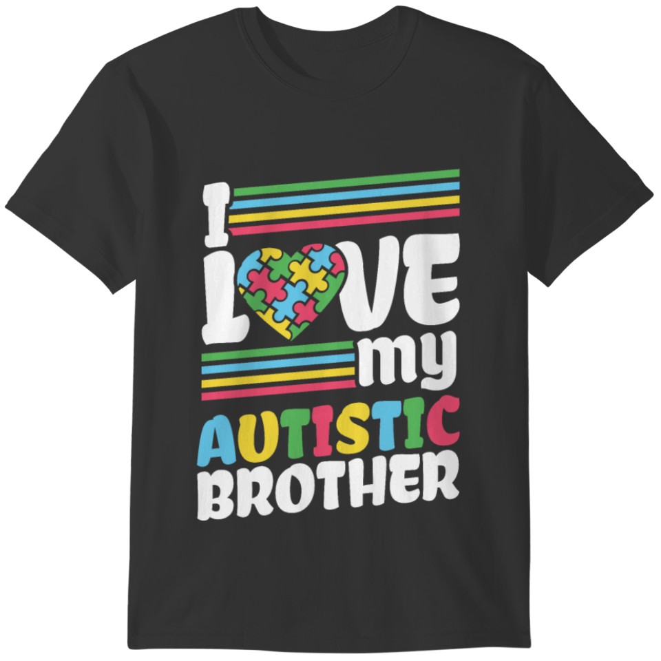 My Brother Has Autism Awareness Autism Superhero T-shirt