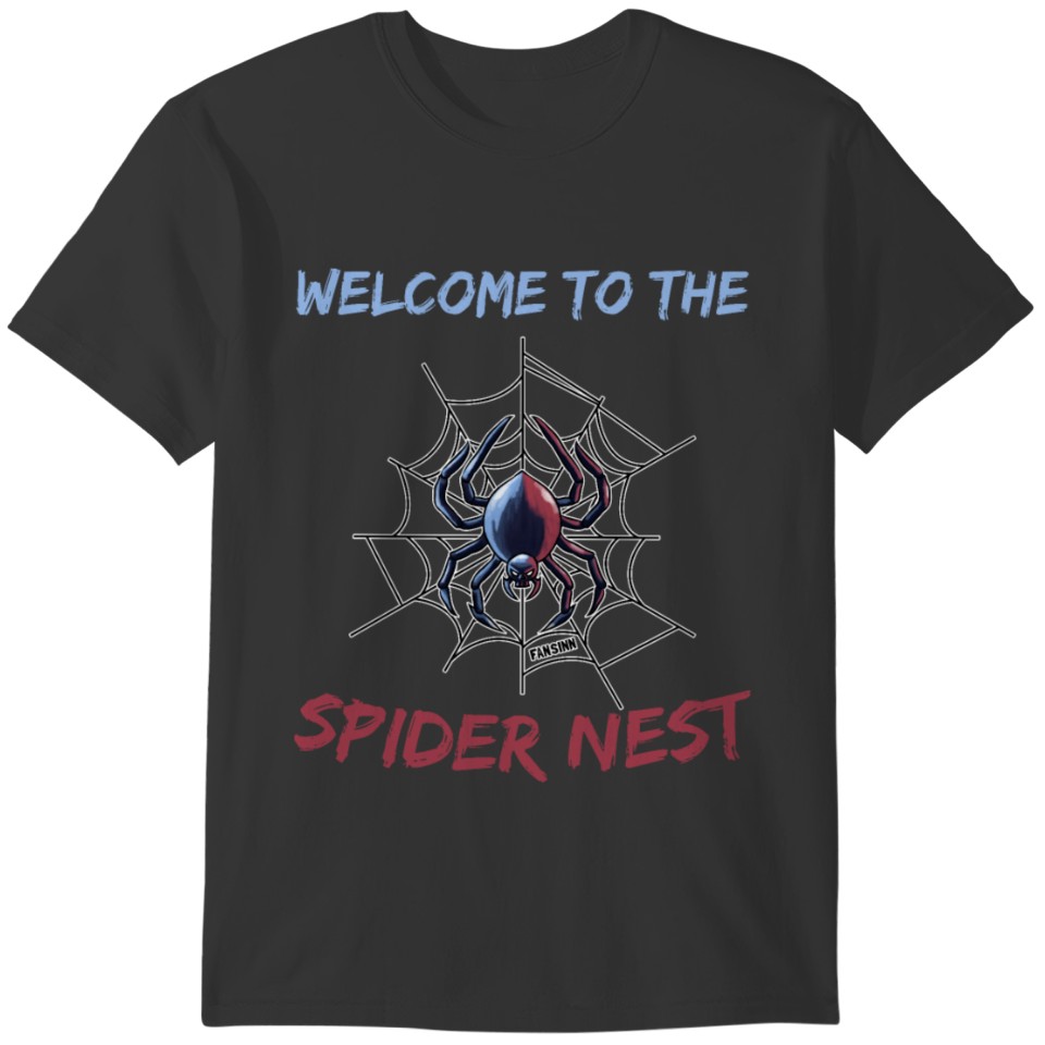 Spider in cobweb T-shirt