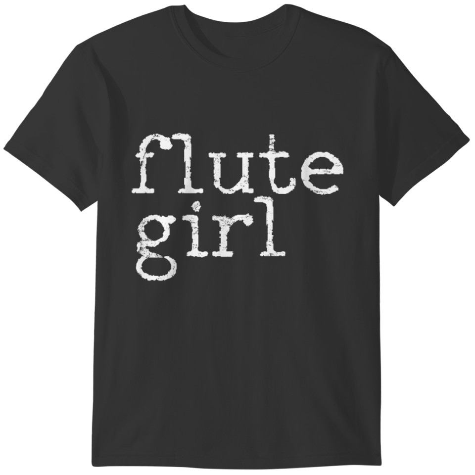 Flute Music Girl T-shirt