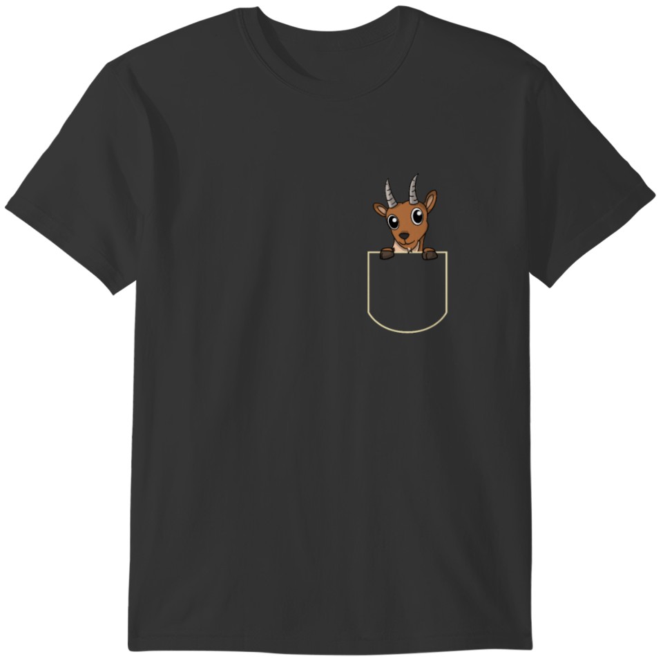 Lamb In The Pocket Gift Goat Pocket T-Shirt T-shirt