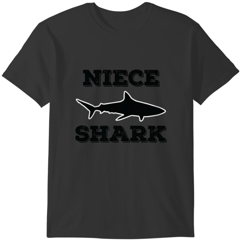 Niece Shark Cute Family Fun Gift T-shirt