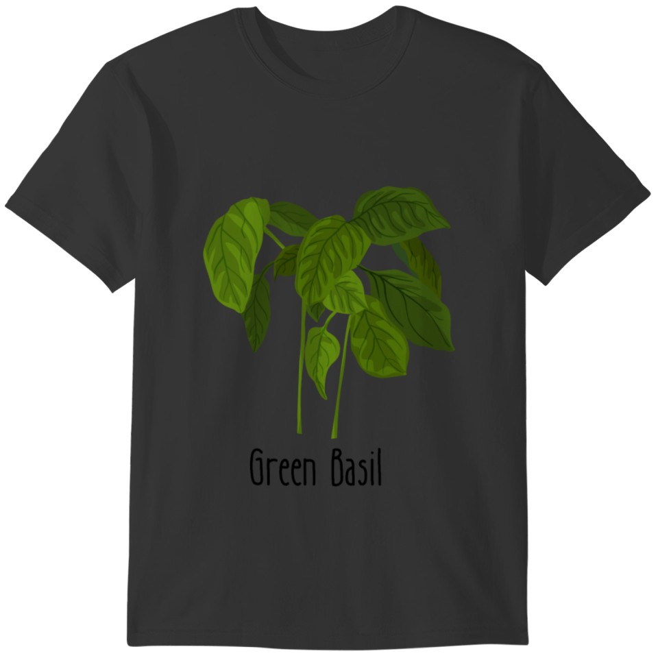 Basil Spices Label Herb Sticker T-shirt