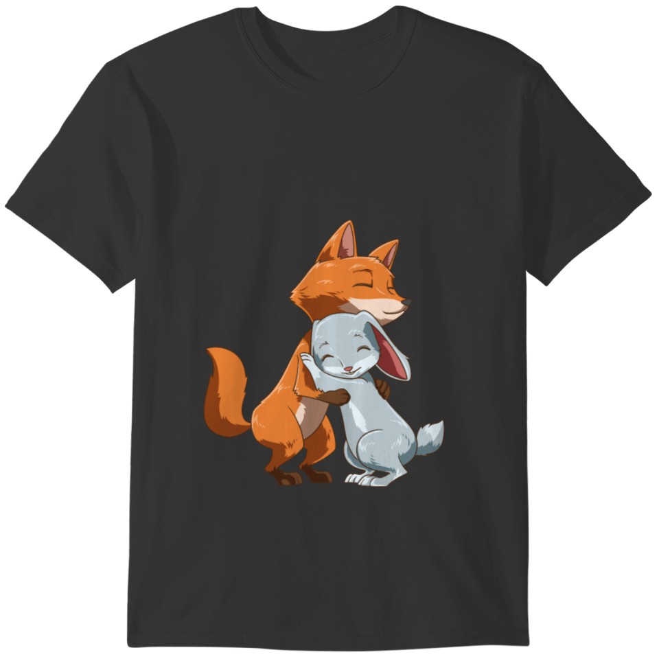 Best Friends - Fox and Rabbit Gift T-shirt
