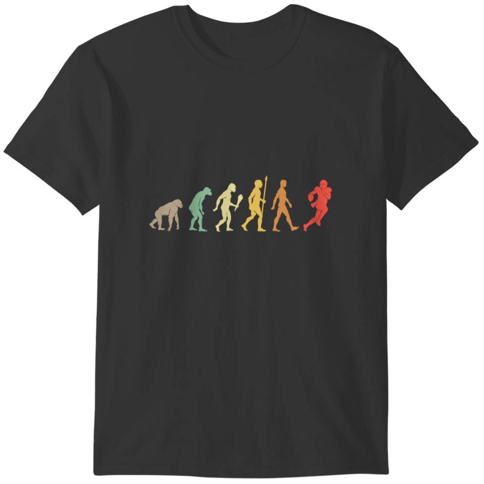 Vintage Evolution Football Retro Gift Idea T-shirt