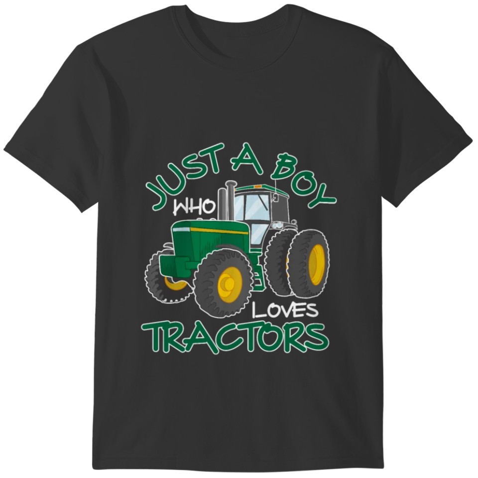 Tractor loving Boy Farming Son Nephew Farmer T-shirt