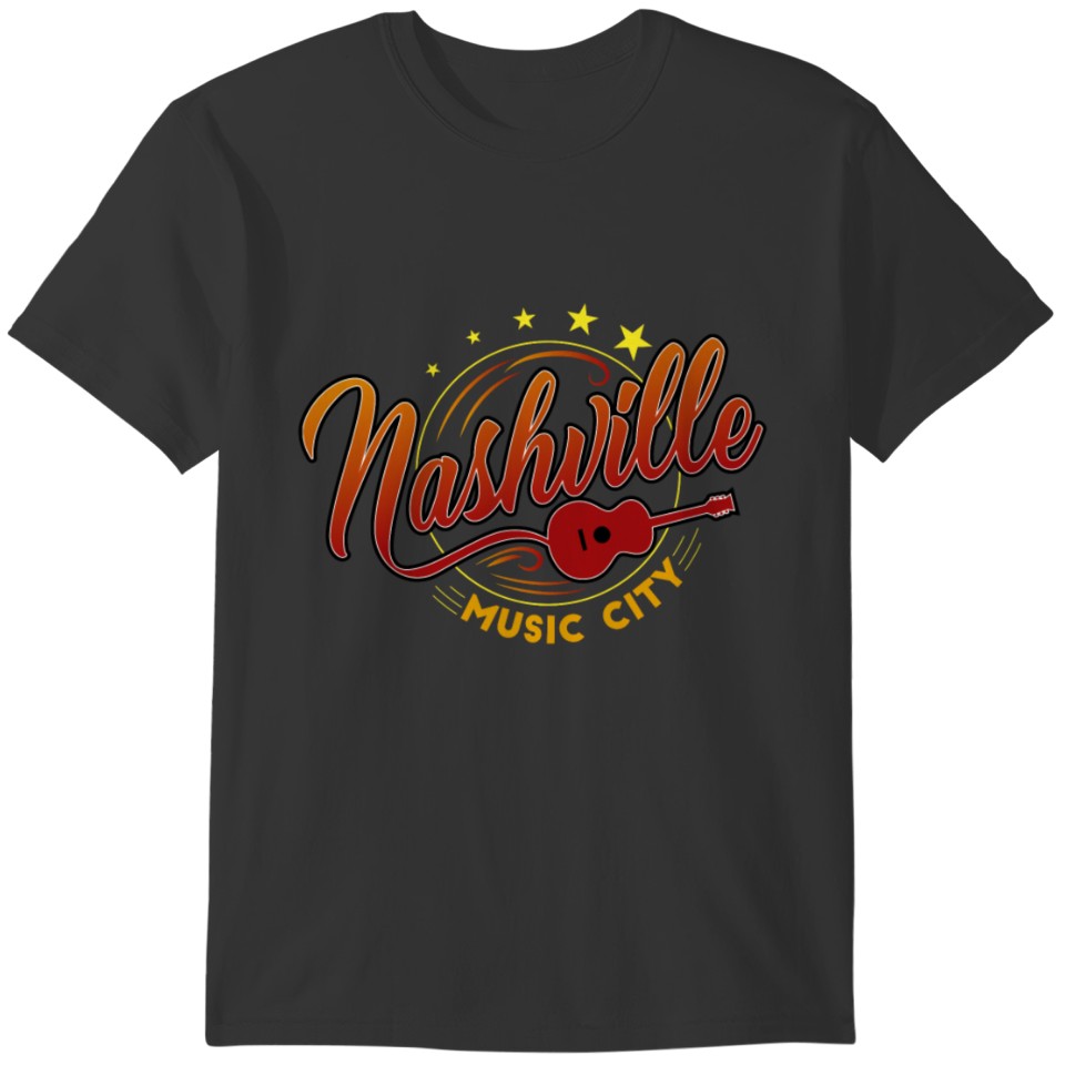 Nashville music, country music city, nashville T-shirt