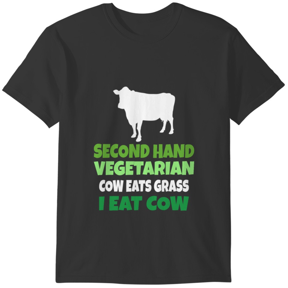 Carnivore Diet Anti-Vegan : Second Hand Vegetarian T-shirt