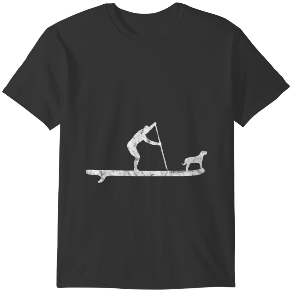 SUP Dog Stand Up Paddle Board Paddling Surf T-shirt