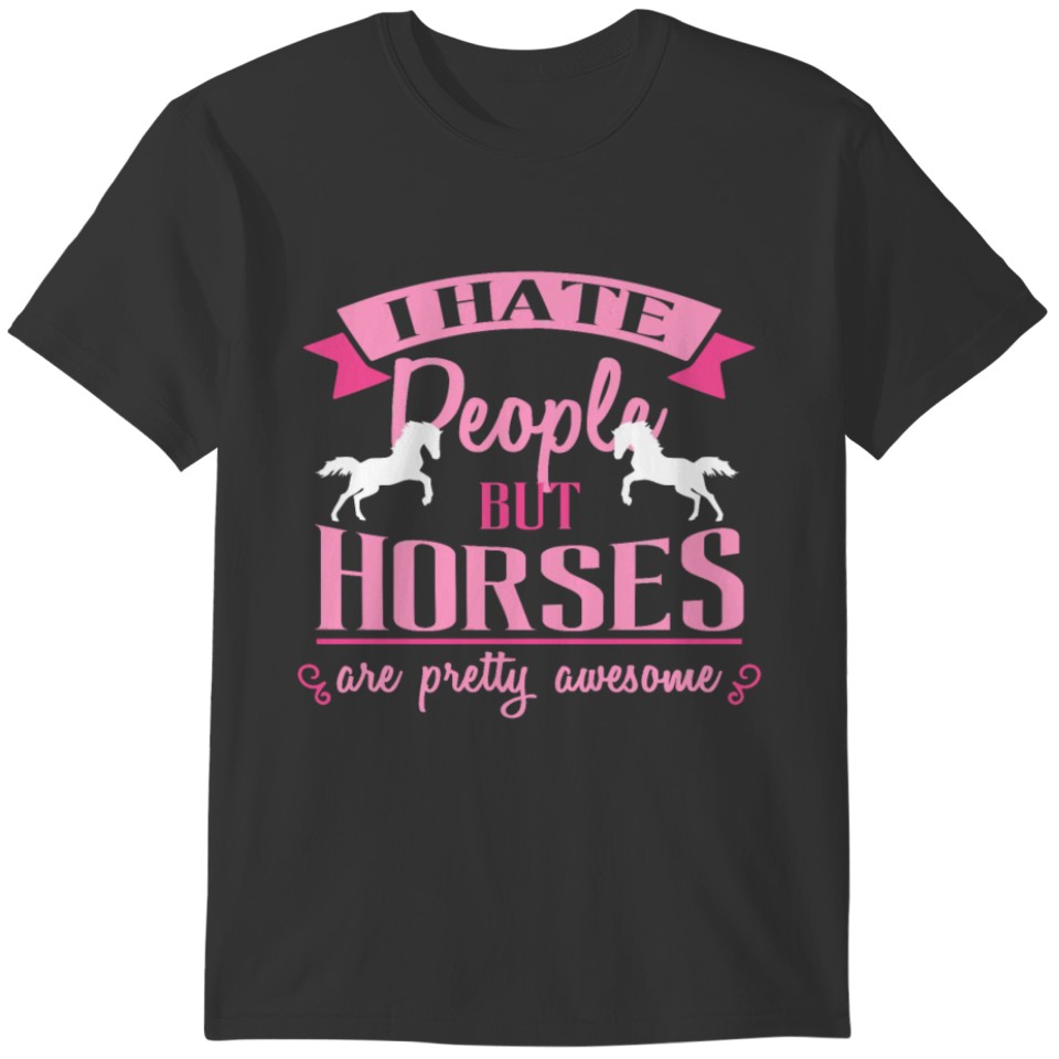 Funny Horse Shirt For Girls And Women Who Love Ho T-shirt