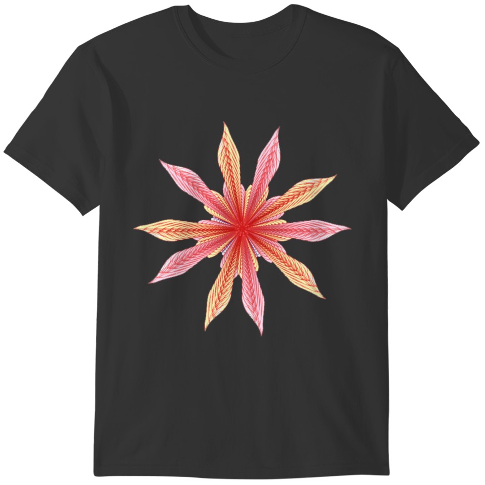 Colorful flowering design T-shirt
