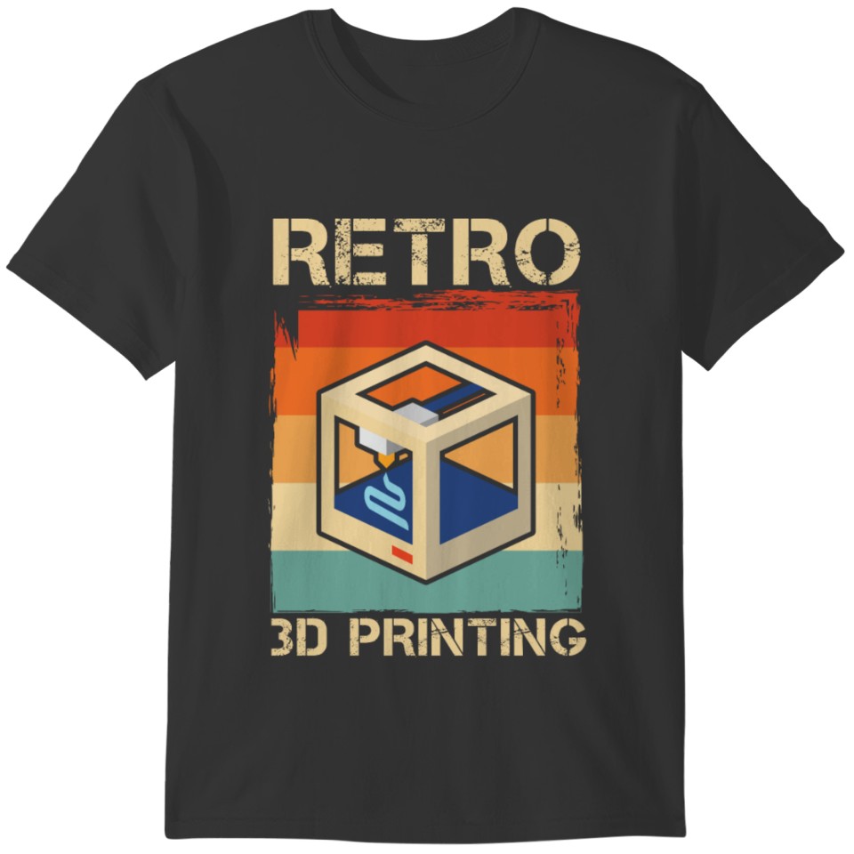 Retro 3D Printing 3D Printer T-shirt