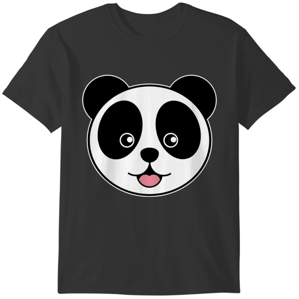 Cute Panda Face T-shirt
