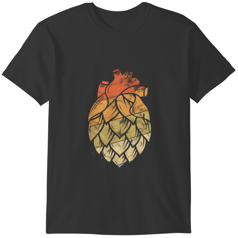 Retro Craft Beer Beer Drinker Hobby Brewer Hops T-shirt