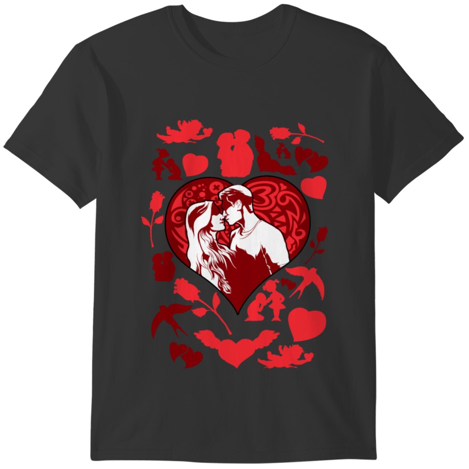 Cute Valtentins day Gift for Girlfriend Valentine T-shirt