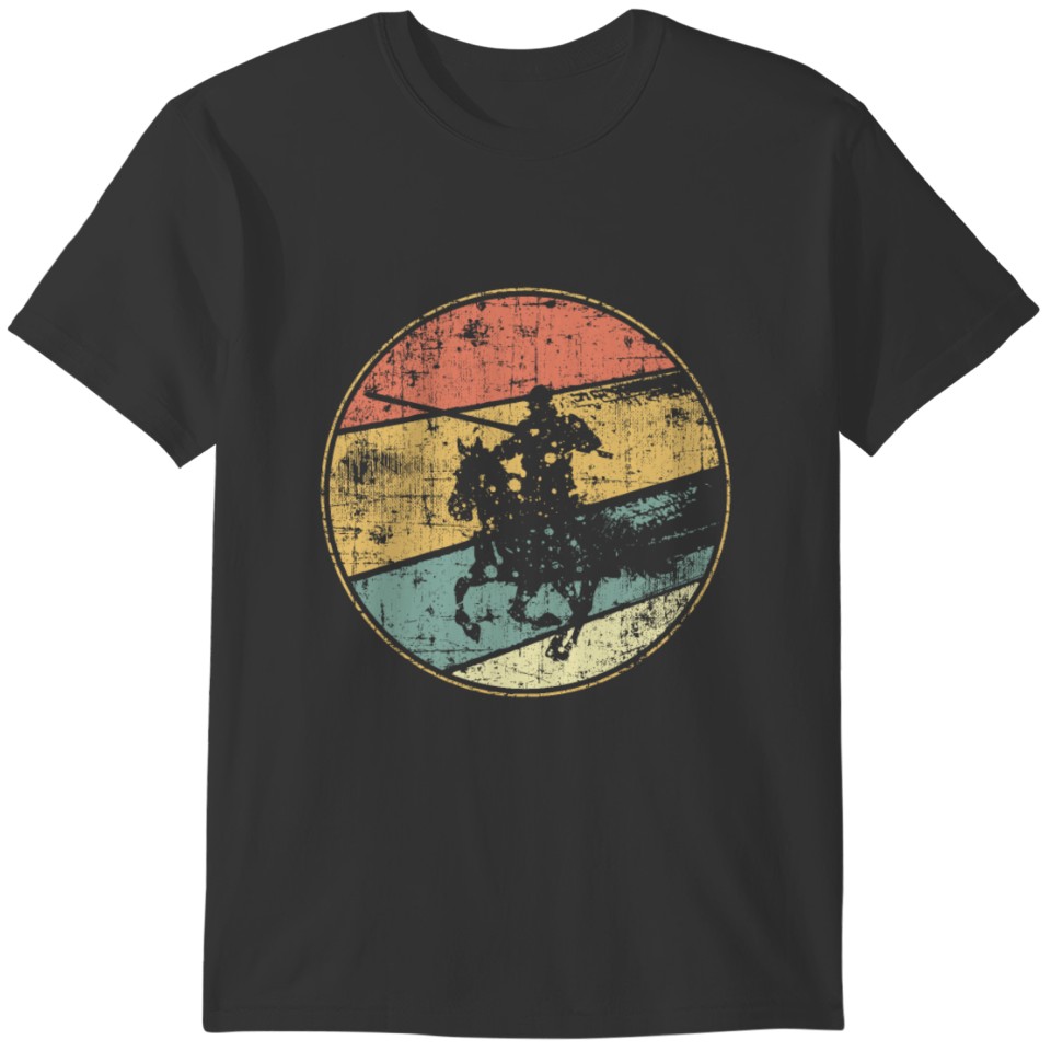 Knight Vintage Rider With Lance T-shirt