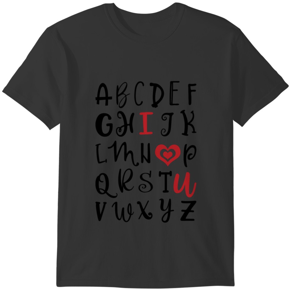 English Teacher Valentines Day and Alphabet Valen T-shirt