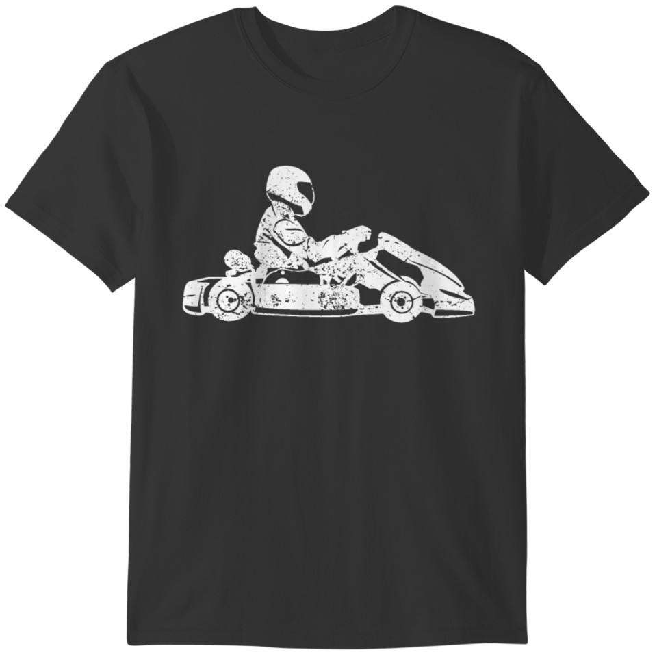 Go-kart Kart Racing Driver Karting Retro Gift T-shirt