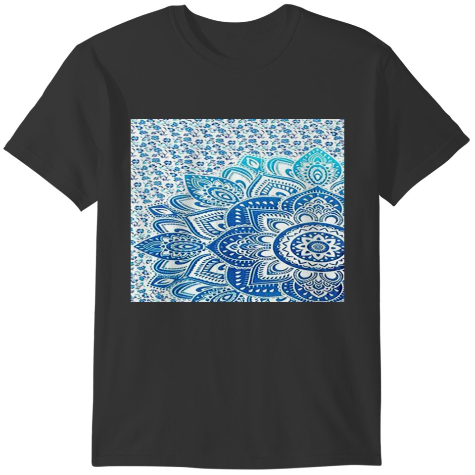 blue mandala T-shirt