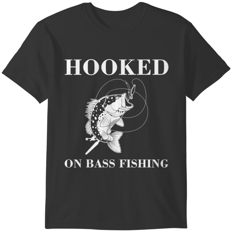 Largemouth Bass Fishing Hook design T-shirt