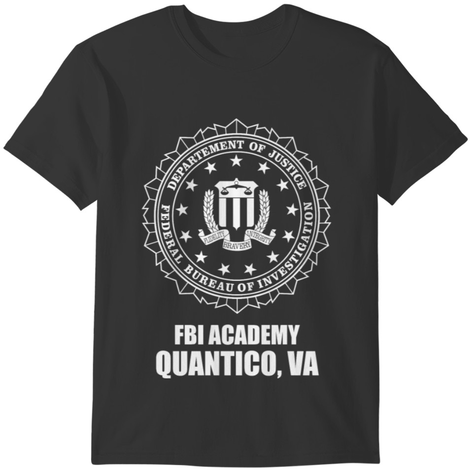 FBI Academy Quantico VA for black t shirt T-shirt
