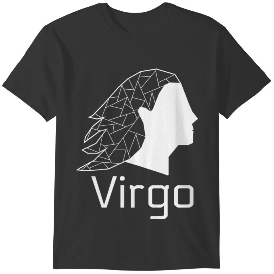 Virgo Horoscopes Zodiac Geometric Sign (white) T-shirt