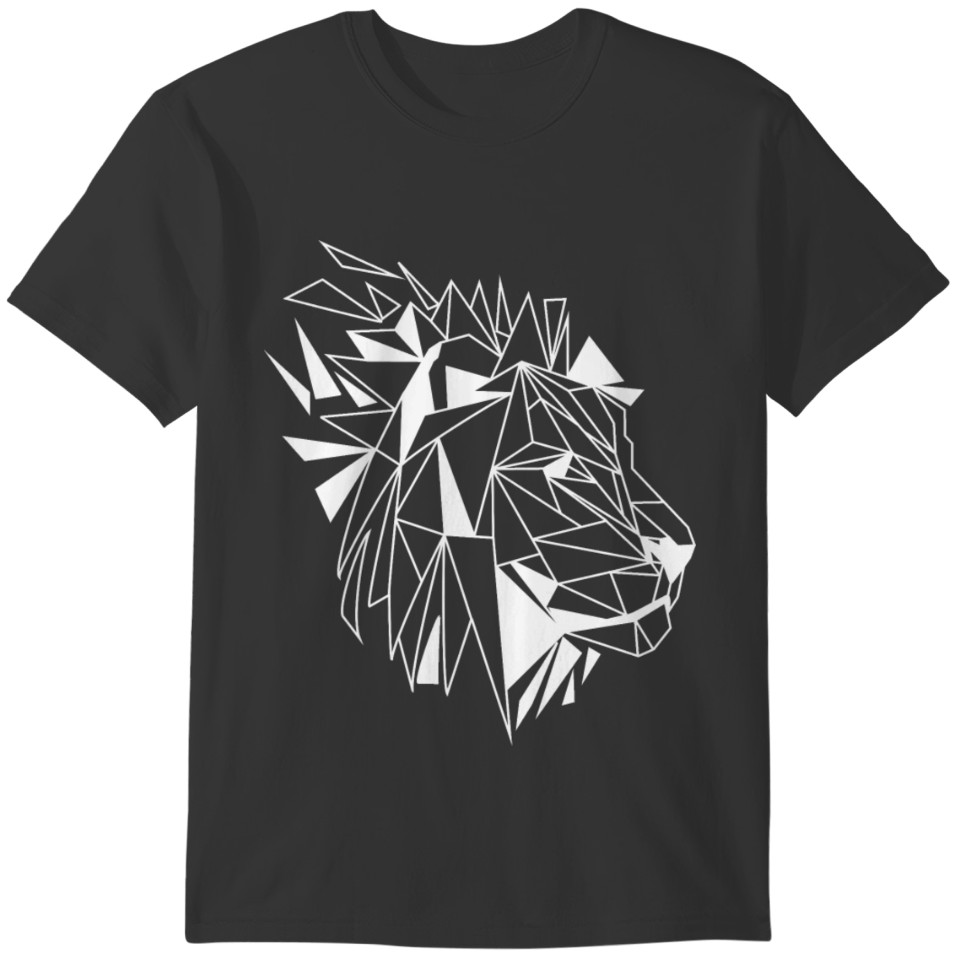 Lion Abstract Geometric T-shirt