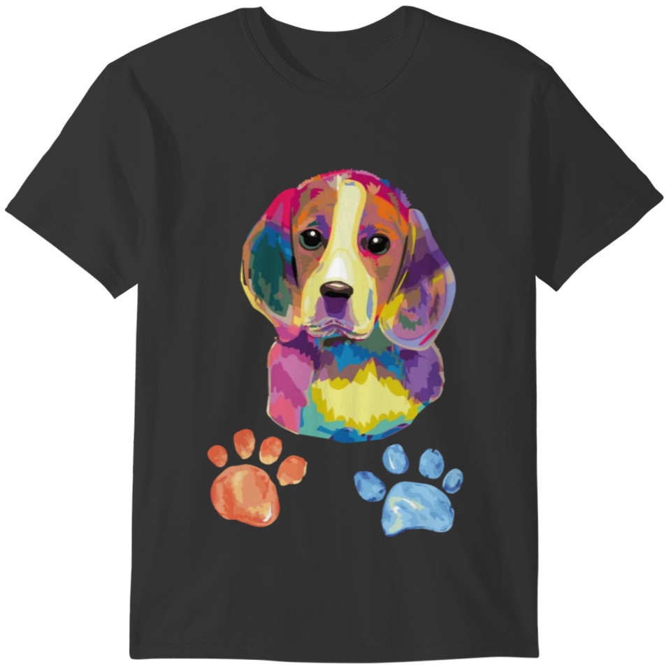 Golden Retriever Dog Watercolor Funny Face Gift T-shirt