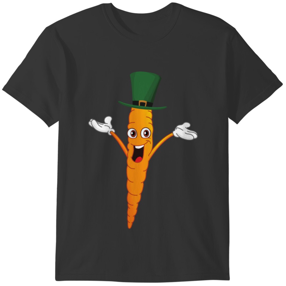 Elf Carrot Funny Cool Cartoon Healthy Food Vegan T-shirt