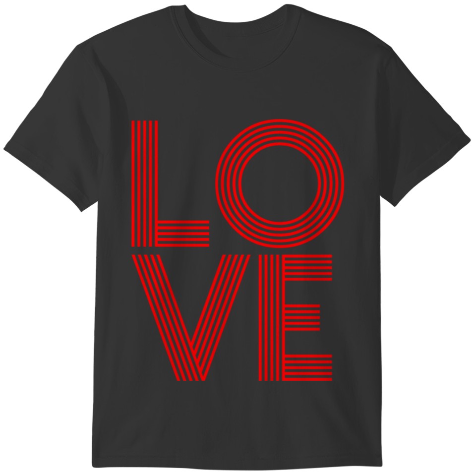 LO VE LOVE RED T-shirt