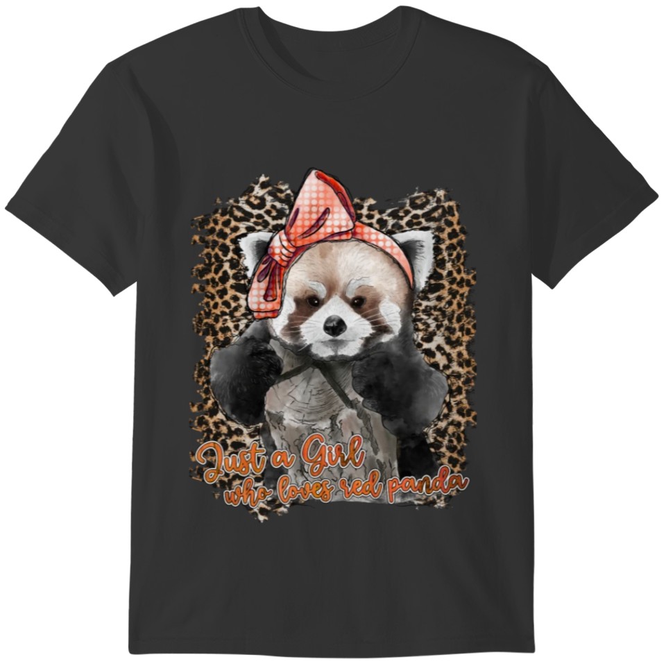 Just a Girl Who loves Red Panda T-shirt
