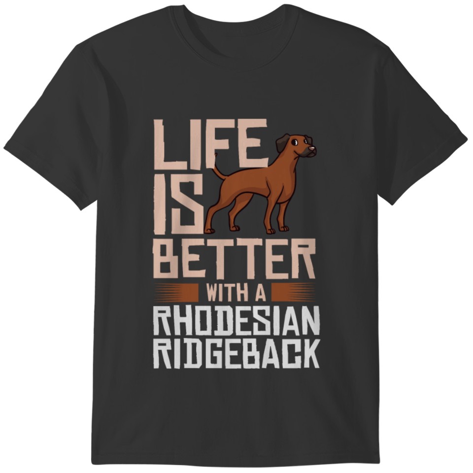 Rhodesian Ridgeback Dog Gift Puppies Owner Lover T-shirt