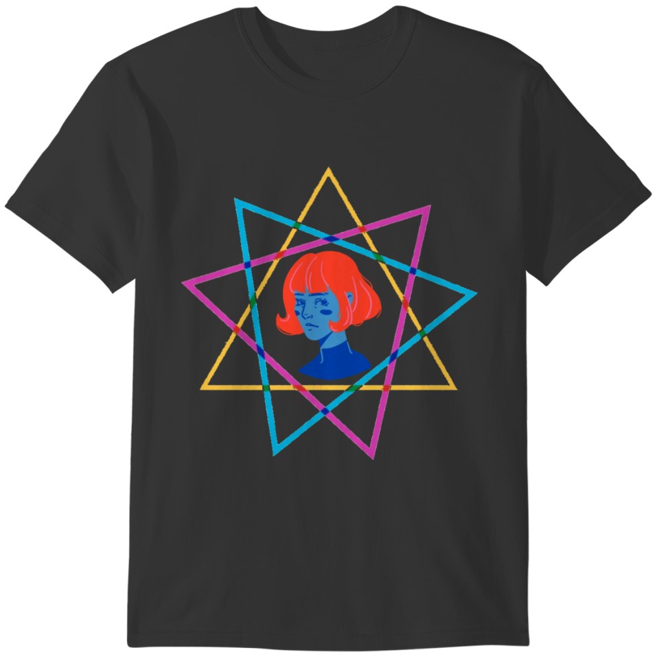 3D Space girl Hoodie (Womens) T-shirt