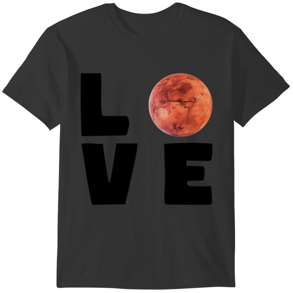 Mars LOVE Red Planet T-shirt