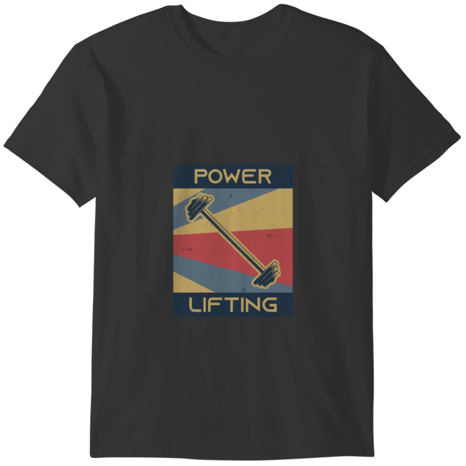 Powerlifting Gym Retro Vintage T-shirt