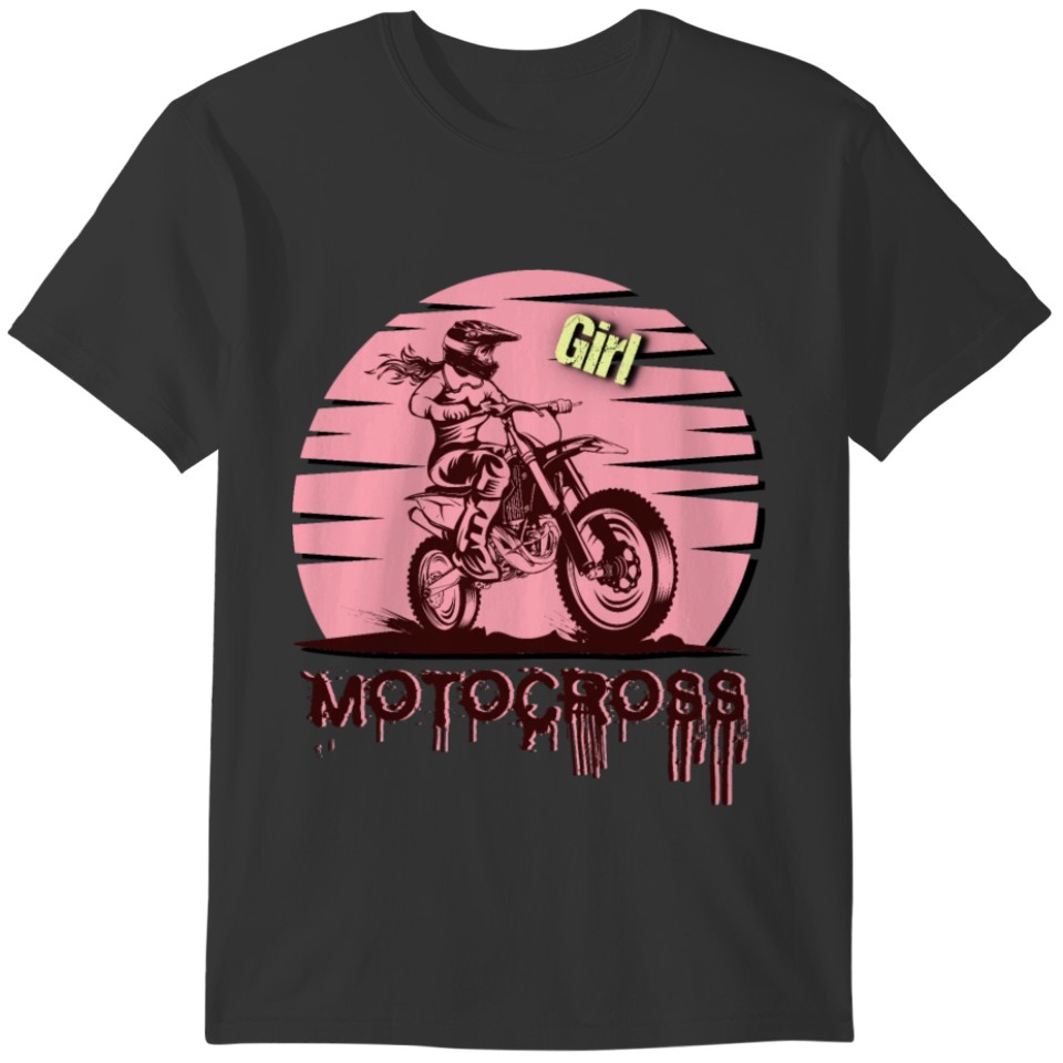 Motocross Girl Enduro Motorcycle Woman Gift T-shirt