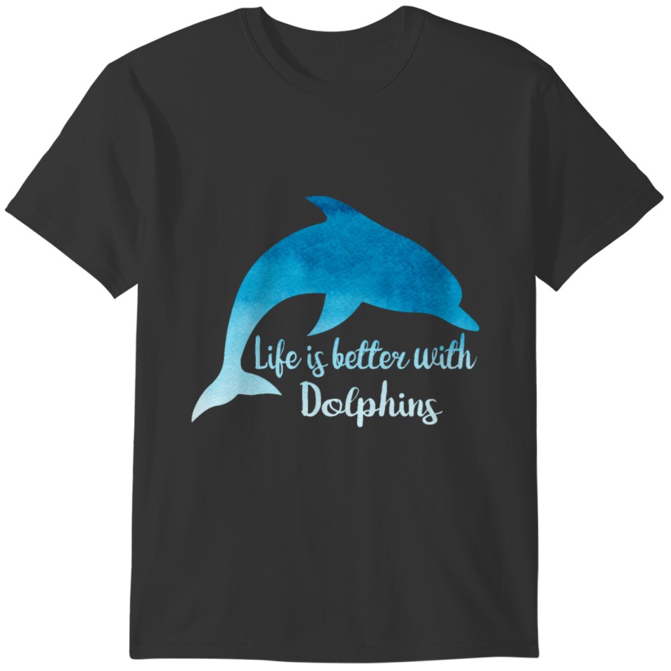 Dolphin T-shirt Blue Gift Idea T-shirt