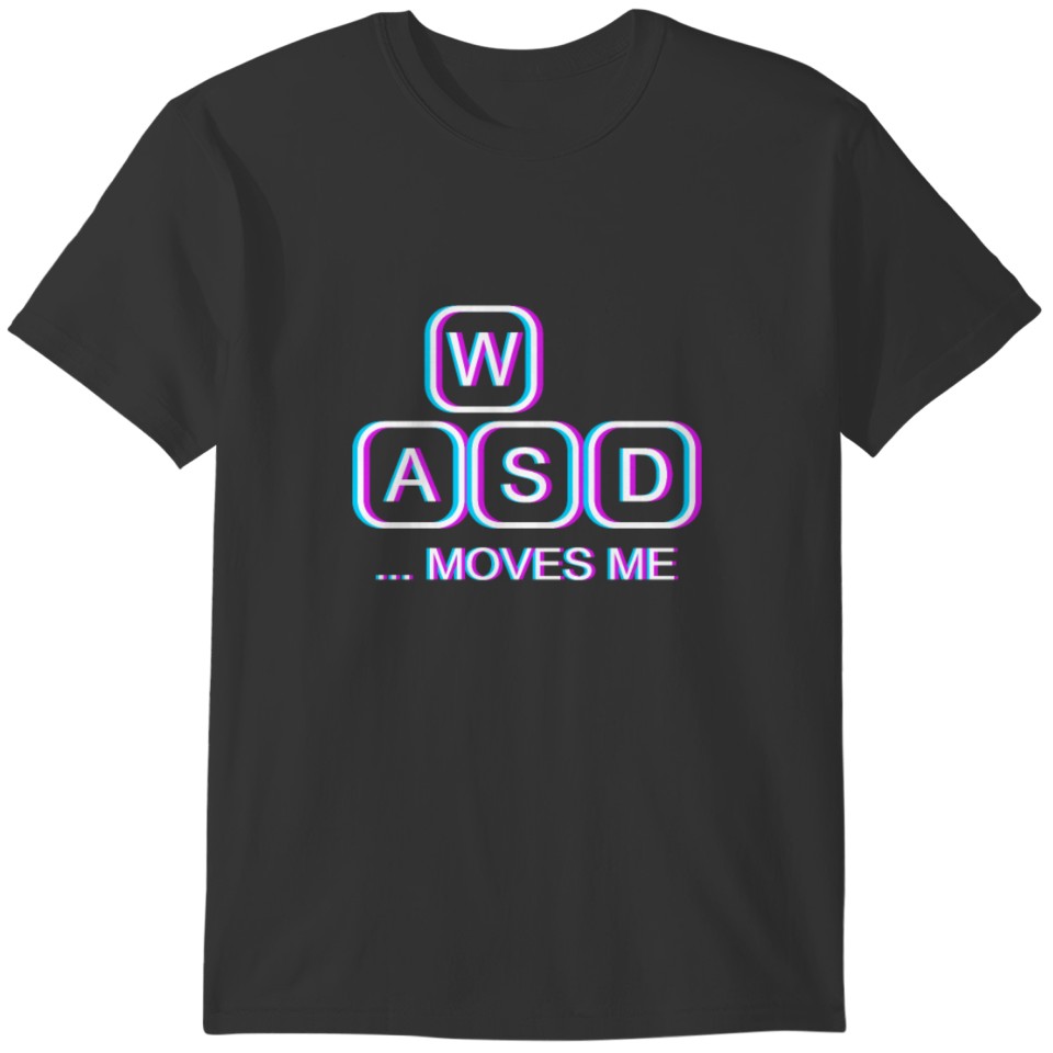 WASD Keyboard Moves Me Keycaps T-shirt