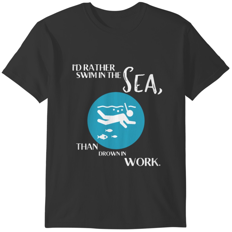 Just swim with the current. I take the wave | Surf T-shirt
