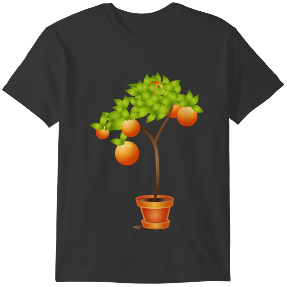 beautiful Mediterranean orange tree with oranges T-shirt