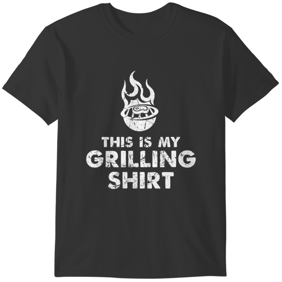 This is my grilling BBQ Meat Smoking Dad Grill T-shirt