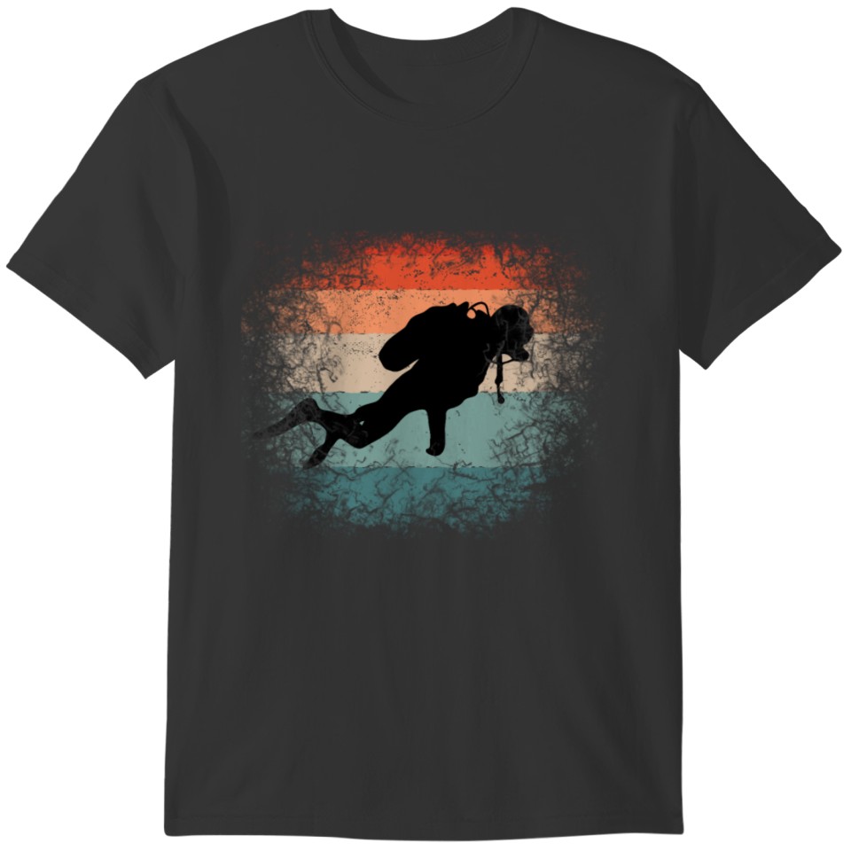 Scuba Diving for Scuba Divers Underwater Retro T-shirt
