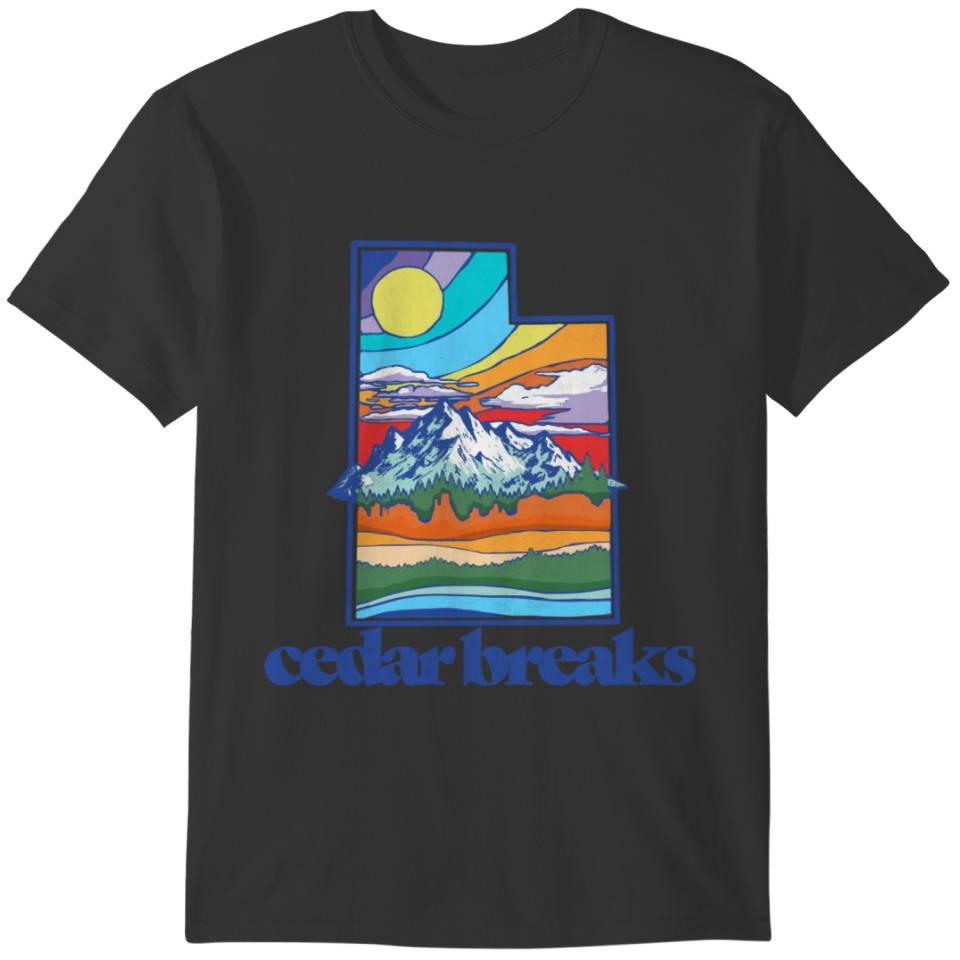 Cedar Breaks Utah Vintage Nature Outdoor Graphic b T-shirt