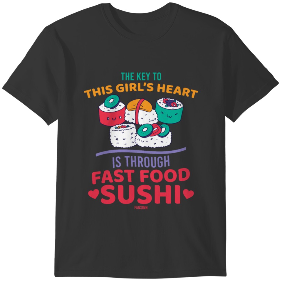 Sushi for women and girls T-shirt