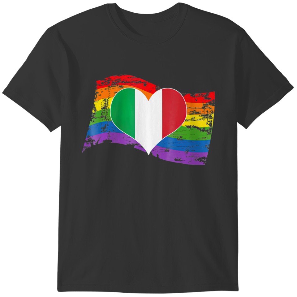 Italy LGBT Italian Flag T-shirt