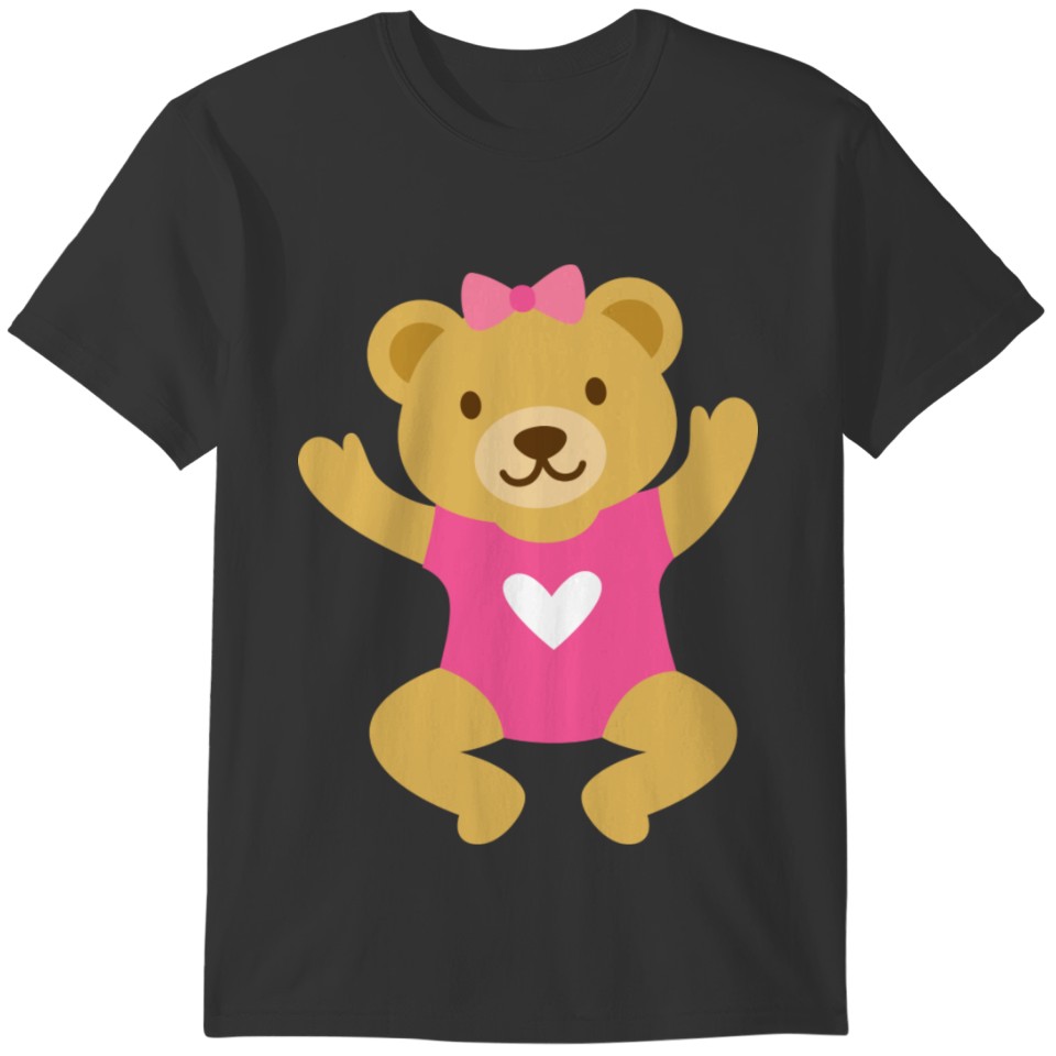 Baby Bear Kids and Infant Pink Baby Girl T-shirt