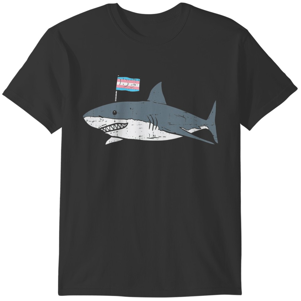 Shark Transgender Flag Trans Pride LGBT Animal T-shirt